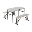 Lifetime Folding Polyethylene Picnic Table with Benches, 80373