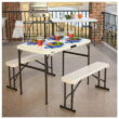 Lifetime Folding Polyethylene Picnic Table with Benches, 80373 Lifetime Folding Polyethylene Picnic Table with Benches, 80373