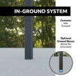 Lifetime Adjustable In-Ground Basketball Hoop (54-Inch Polycarbonate) - 90698