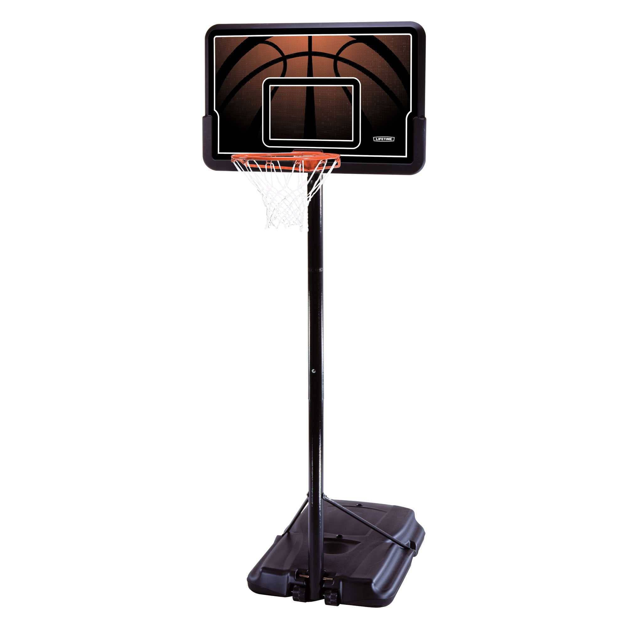 Lifetime 44-Inch Impact Portable Basketball Hoop with Telescoping Adjustment & Classic Rim 90040