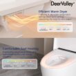 DeerValley Vertex White (No Auto Open/Close) Touchless Flush Elongated Standard Height Smart Soft Close 1-piece Bidet 12-in Rough-In 1.28 GPF DeerValley Vertex White (No Auto Open/Close) Touchless Flush Elongated Standard Height Smart Soft Close 1-piece Bidet 12-in Rough-In 1.28 GPF