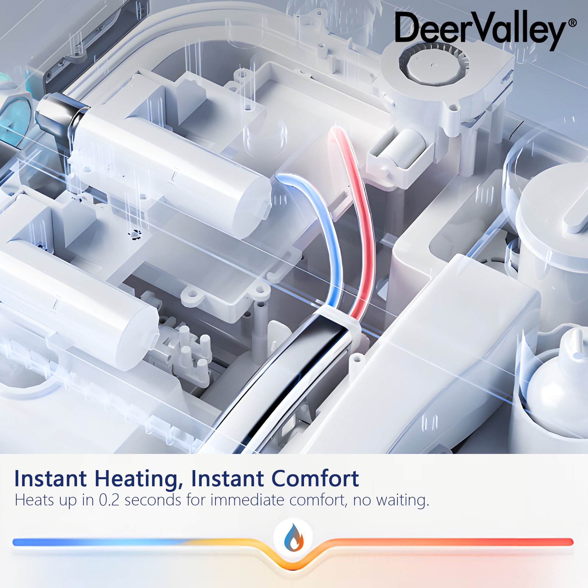 DeerValley Vertex White (No Auto Open/Close) Touchless Flush Elongated Standard Height Smart Soft Close 1-piece Bidet 12-in Rough-In 1.28 GPF DeerValley Vertex White (No Auto Open/Close) Touchless Flush Elongated Standard Height Smart Soft Close 1-piece Bidet 12-in Rough-In 1.28 GPF