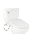 Signature Hardware Aldridge Plastic White Heated Bidet Function Toilet Seat