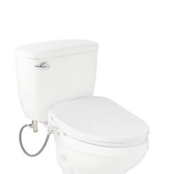 Signature Hardware Aldridge Plastic White Heated Bidet Function Toilet Seat