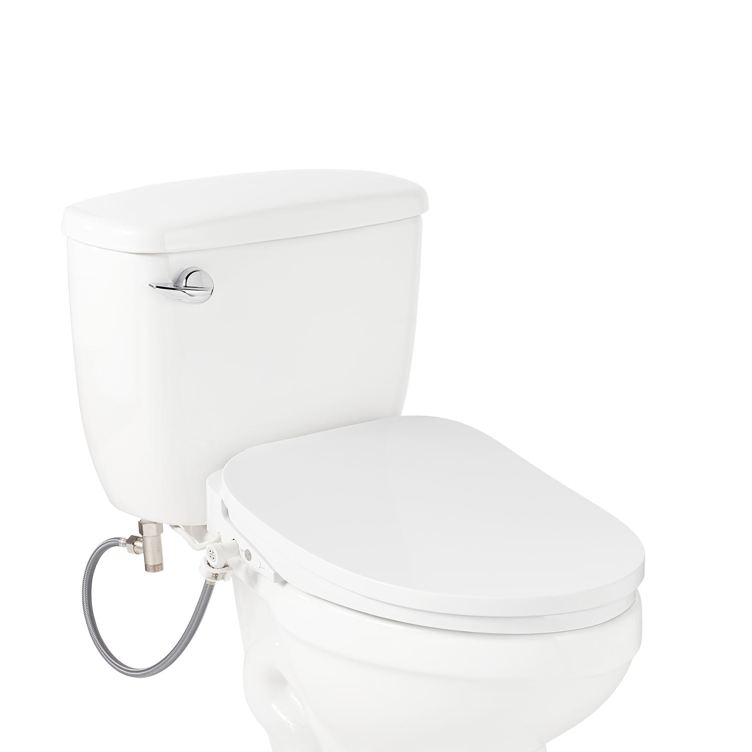 Signature Hardware Aldridge Plastic White Heated Bidet Function Toilet Seat Signature Hardware Aldridge Plastic White Heated Bidet Function Toilet Seat
