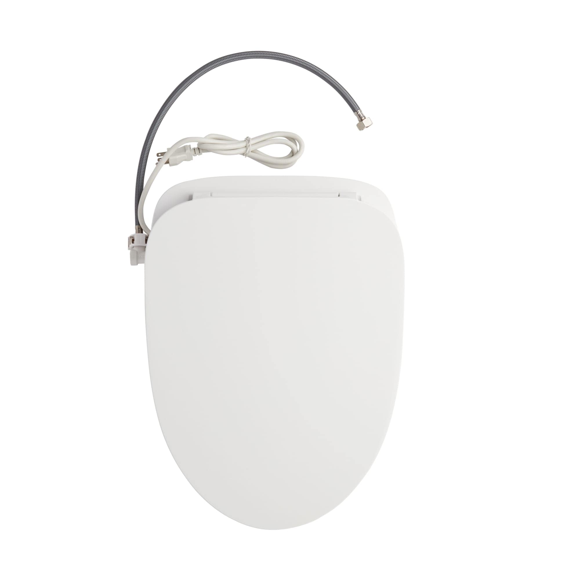 Signature Hardware Aldridge Plastic White Heated Bidet Function Toilet Seat Signature Hardware Aldridge Plastic White Heated Bidet Function Toilet Seat