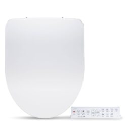 SmartBidet Plastic White Slow Close Feature Heated Bidet Function Toilet Seat