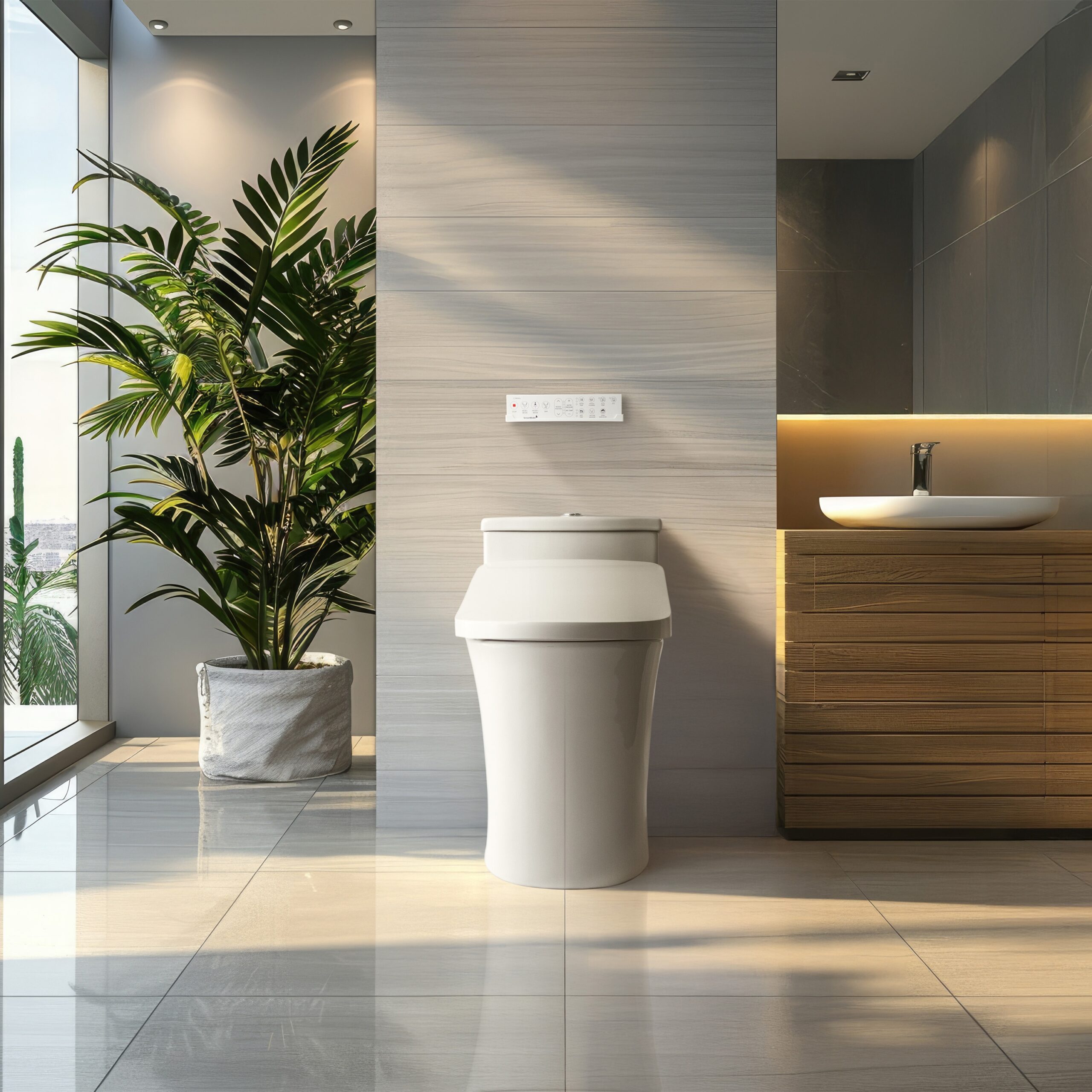SmartBidet Plastic White Slow Close Feature Heated Bidet Function Toilet Seat SmartBidet Plastic White Slow Close Feature Heated Bidet Function Toilet Seat