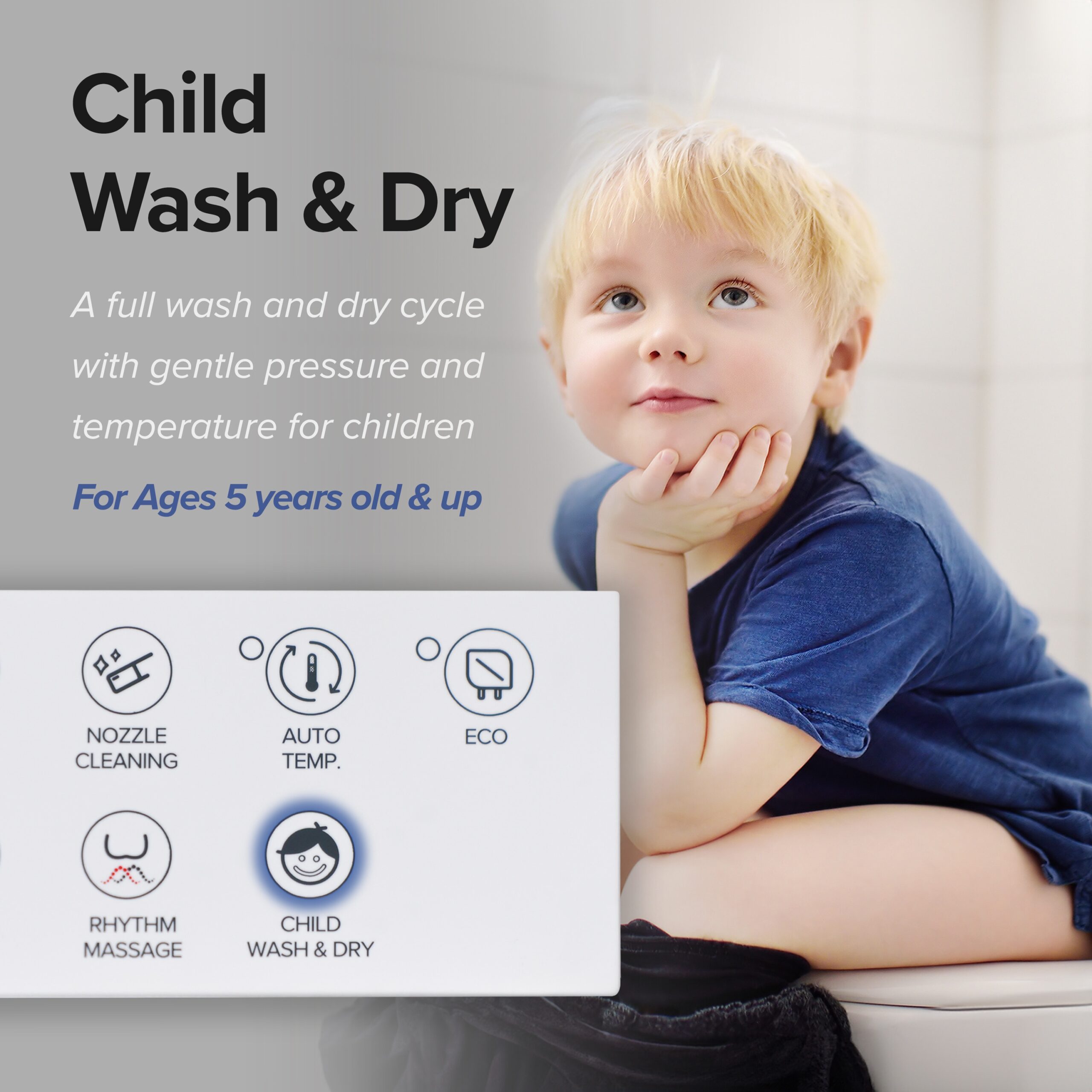 SmartBidet Plastic White Slow Close Feature Heated Bidet Function Toilet Seat SmartBidet Plastic White Slow Close Feature Heated Bidet Function Toilet Seat