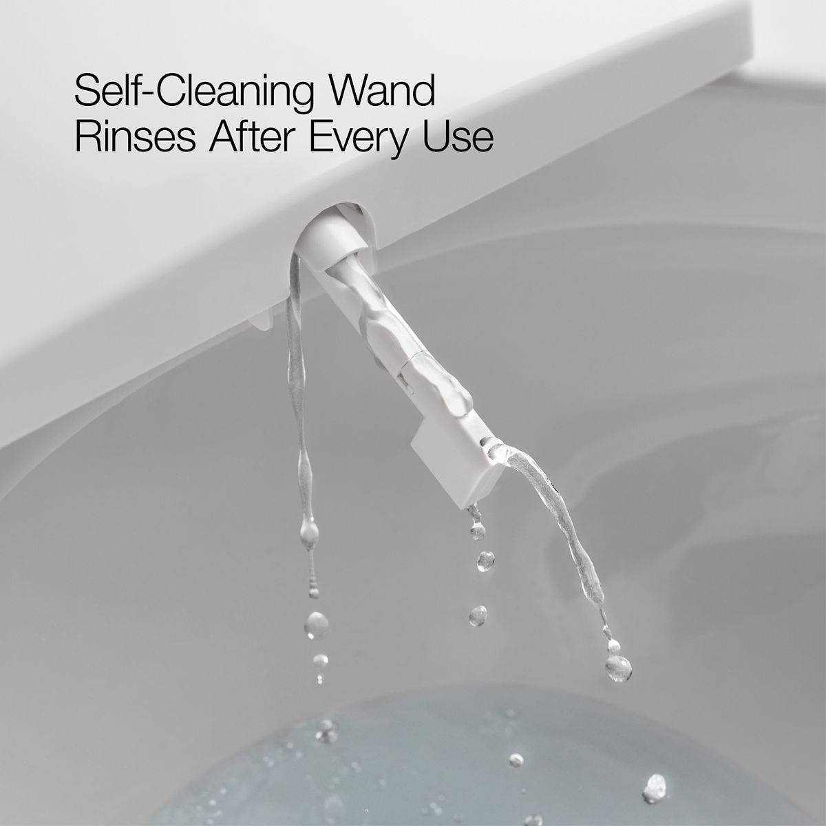 KOHLER PureWash E725 Plastic White Elongated Slow Close Feature Heated Bidet Function Toilet Seat KOHLER PureWash E725 Plastic White Elongated Slow Close Feature Heated Bidet Function Toilet Seat