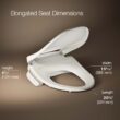 KOHLER PureWash E545 Plastic Biscuit Elongated Slow Close Feature Heated Bidet Function Toilet Seat KOHLER PureWash E545 Plastic Biscuit Elongated Slow Close Feature Heated Bidet Function Toilet Seat