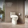 KOHLER PureWash E545 Plastic Biscuit Elongated Slow Close Feature Heated Bidet Function Toilet Seat KOHLER PureWash E545 Plastic Biscuit Elongated Slow Close Feature Heated Bidet Function Toilet Seat