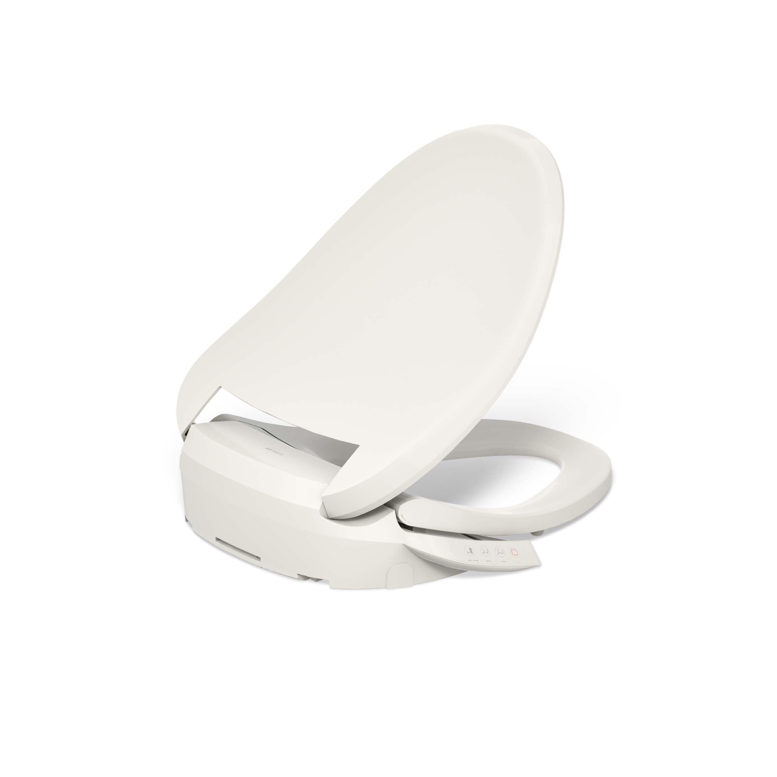 KOHLER PureWash E545 Plastic Biscuit Elongated Slow Close Feature Heated Bidet Function Toilet Seat KOHLER PureWash E545 Plastic Biscuit Elongated Slow Close Feature Heated Bidet Function Toilet Seat