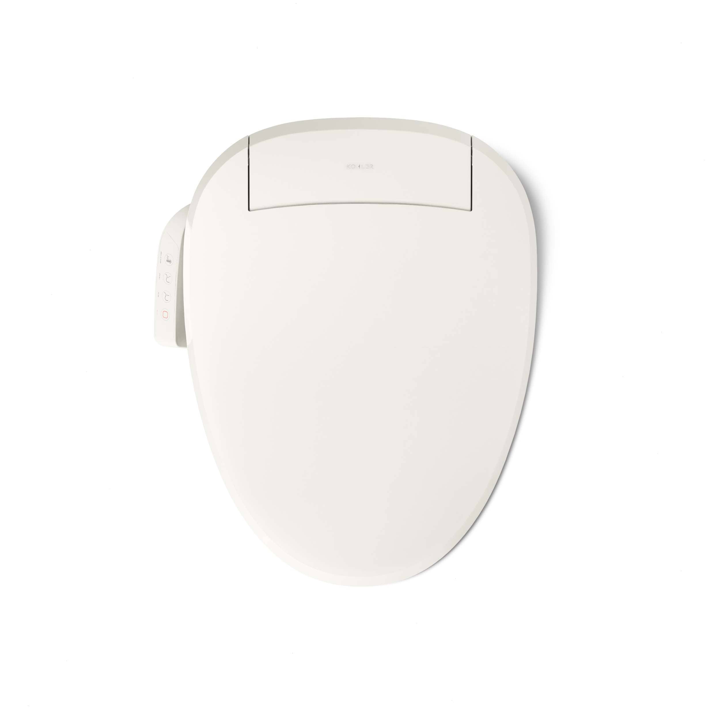 KOHLER PureWash E545 Plastic Biscuit Elongated Slow Close Feature Heated Bidet Function Toilet Seat KOHLER PureWash E545 Plastic Biscuit Elongated Slow Close Feature Heated Bidet Function Toilet Seat