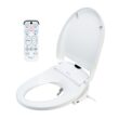 Brondell Swash 1000 Plastic White Elongated Slow Close Feature Heated Bidet Function Toilet Seat