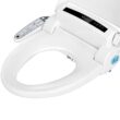 Empava Contemporary Plastic White Elongated Slow Close Feature Heated Bidet Function Toilet Seat Empava Contemporary Plastic White Elongated Slow Close Feature Heated Bidet Function Toilet Seat