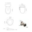 Empava Contemporary Plastic White Elongated Slow Close Feature Heated Bidet Function Toilet Seat Empava Contemporary Plastic White Elongated Slow Close Feature Heated Bidet Function Toilet Seat