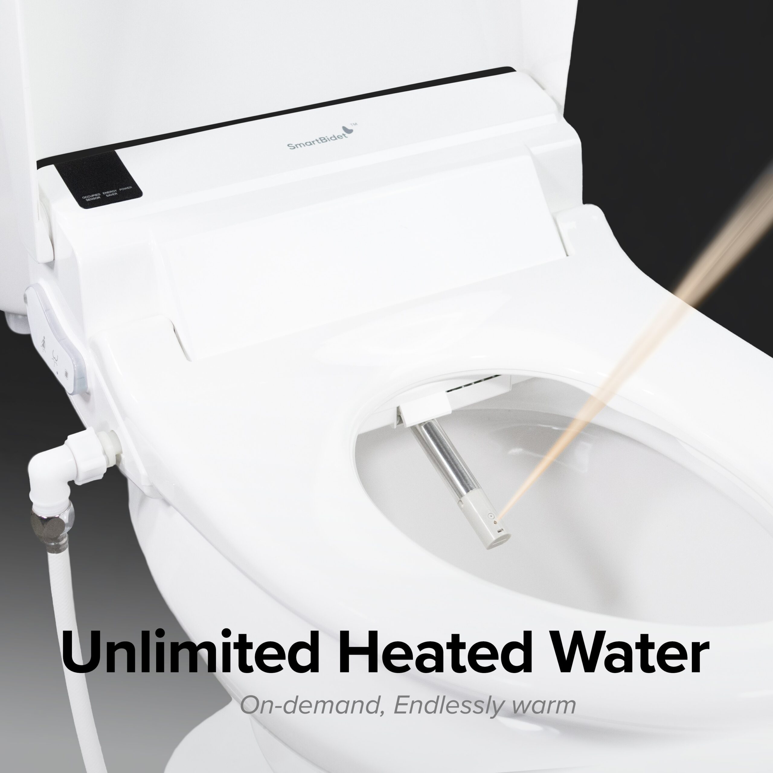SmartBidet White Plastic White Elongated Slow Close Feature Heated Bidet Function Toilet Seat SmartBidet White Plastic White Elongated Slow Close Feature Heated Bidet Function Toilet Seat