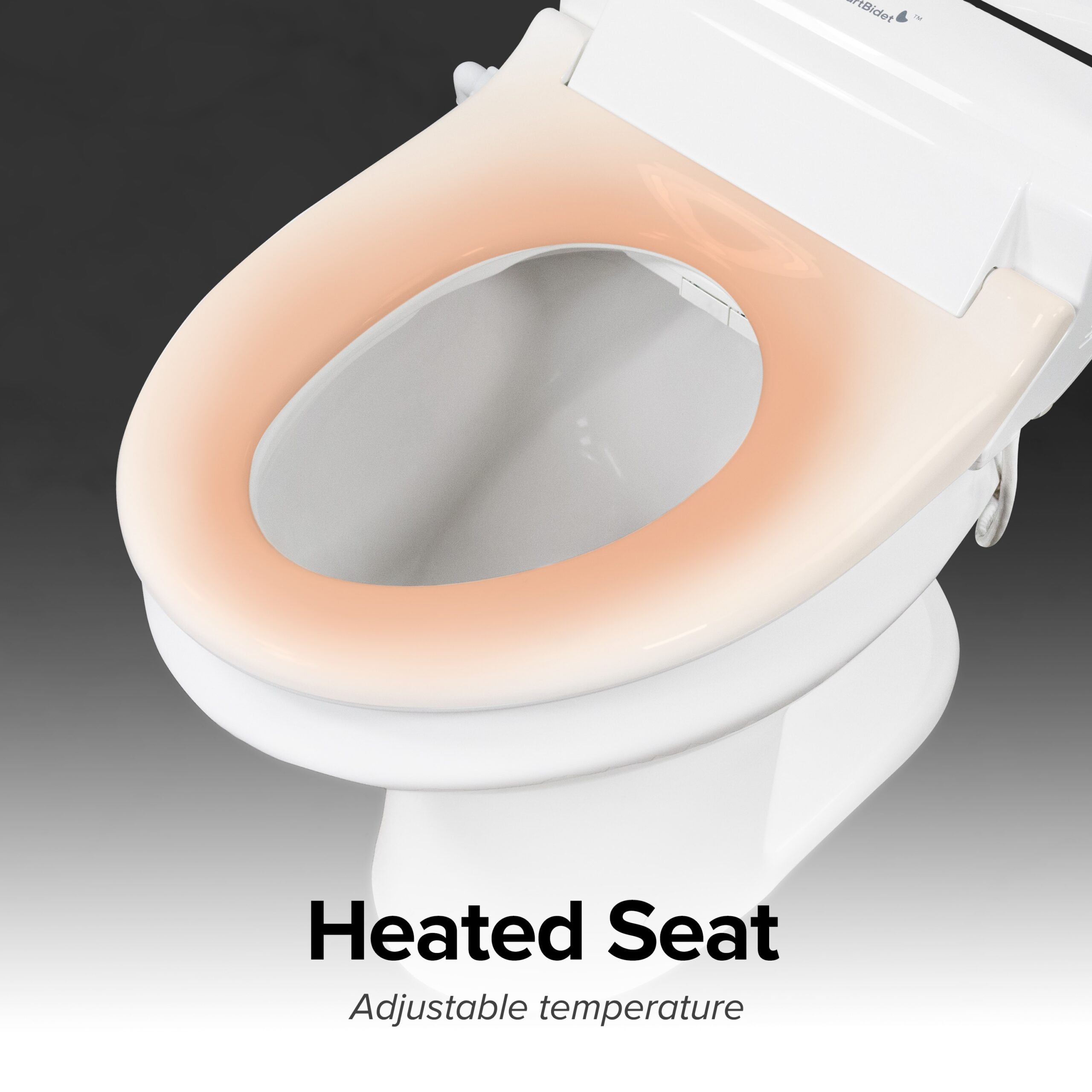 SmartBidet White Plastic White Elongated Slow Close Feature Heated Bidet Function Toilet Seat SmartBidet White Plastic White Elongated Slow Close Feature Heated Bidet Function Toilet Seat