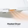 SmartBidet White Plastic White Elongated Slow Close Feature Heated Bidet Function Toilet Seat SmartBidet White Plastic White Elongated Slow Close Feature Heated Bidet Function Toilet Seat