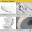 American Standard AquaWash 2.0 Manual SpaLet Plastic White Elongated Smart Compatible Slow Close Feature Heated Bidet Function Toilet Seat American Standard AquaWash 2.0 Manual SpaLet Plastic White Elongated Smart Compatible Slow Close Feature Heated Bidet Function Toilet Seat