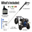 Westinghouse WPX3800 Heavy Duty 3800-PSI 3.6-GPM Cold Water Gas Pressure washer with 5 Spray Tips Westinghouse WPX3800 Heavy Duty 3800-PSI 3.6-GPM Cold Water Gas Pressure washer with 5 Spray Tips