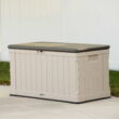 Lifetime Outdoor Polyethylene Deck Box, 116 Gallon Capacity, Tan & Brown (60186) Lifetime Outdoor Polyethylene Deck Box, 116 Gallon Capacity, Tan & Brown (60186)