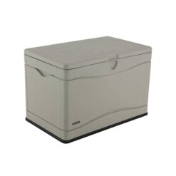 Lifetime New Outdoor Polyethylene Deck Box and Bench 80 Gal., Tan (60059)