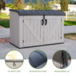 Lifetime Lockable DIY Polyethylene Storage Shed 6.25' x 3.5', 19.17 Sq. Ft., Tan & Brown (60170)