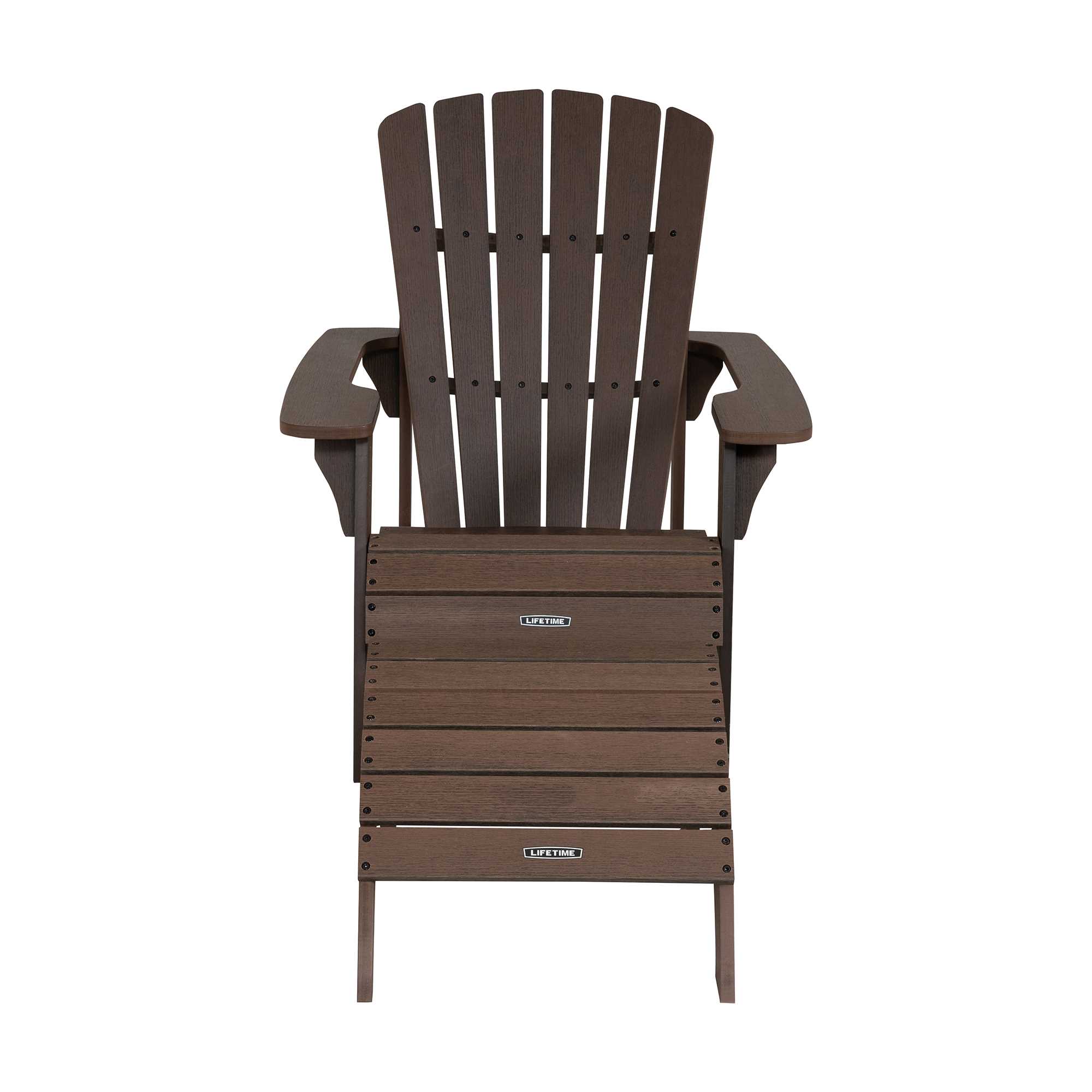 Lifetime Outdoor Polystyrene Adirondack Chair and Table Combo, Rustic Brown (60294) Lifetime Outdoor Polystyrene Adirondack Chair and Table Combo, Rustic Brown (60294)
