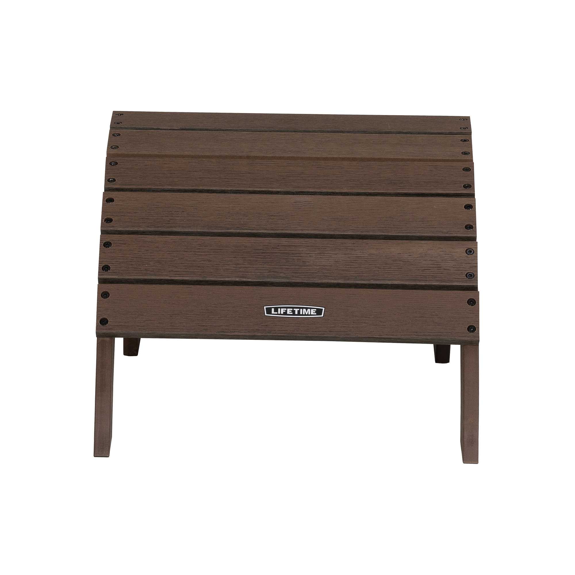 Lifetime Outdoor Polystyrene Adirondack Chair and Table Combo, Rustic Brown (60294) Lifetime Outdoor Polystyrene Adirondack Chair and Table Combo, Rustic Brown (60294)