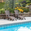 Lifetime Outdoor Polystyrene Adirondack Chair and Table Combo, Rustic Brown (60294) Lifetime Outdoor Polystyrene Adirondack Chair and Table Combo, Rustic Brown (60294)
