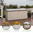 Lifetime New Outdoor Polyethylene Deck Box and Bench 150 Gallon, Tan/Brown (60254)