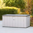 Lifetime New Outdoor Polyethylene Deck Box and Bench 150 Gallon, Tan/Brown (60254)