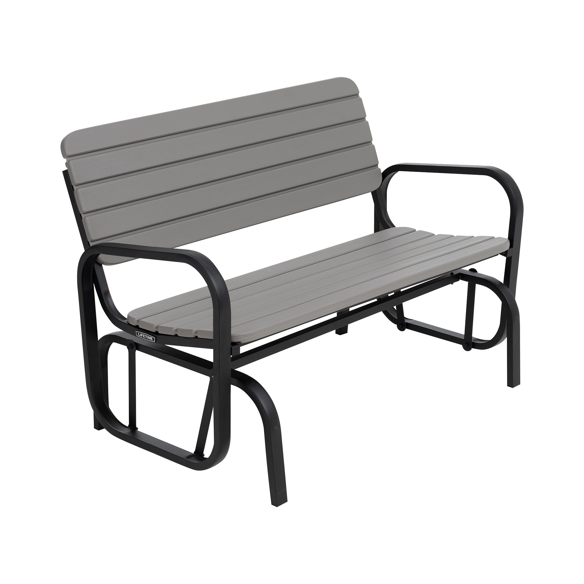 Lifetime Polyethylene Outdoor Glider Bench, Steel Framed, Gray (60361) Lifetime Polyethylene Outdoor Glider Bench, Steel Framed, Gray (60361)