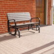 Lifetime Polyethylene Outdoor Glider Bench, Steel Framed, Gray (60361) Lifetime Polyethylene Outdoor Glider Bench, Steel Framed, Gray (60361)