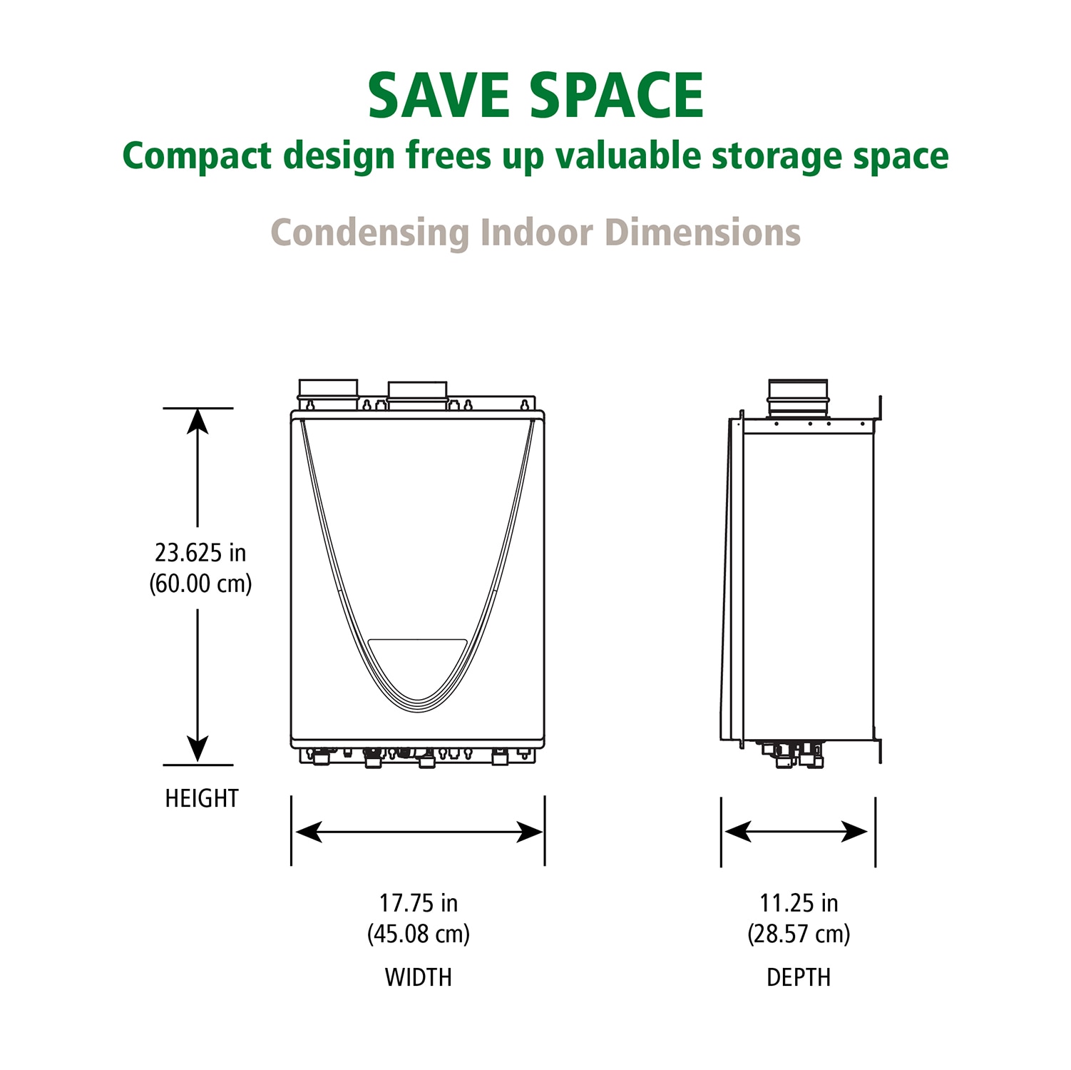 A.O. Smith Signature Series 10-GPM 199000-BTU Indoor Natural Gas Tankless Water Heater A.O. Smith Signature Series 10-GPM 199000-BTU Indoor Natural Gas Tankless Water Heater