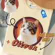 Custom Pet Portrait Tee, Pet Lover Gift, Photo Print Pet Shirt