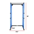 Fuel Pureformance 7-Foot Adjustable Full Cage Power Rack, Blue