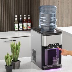 Mondawe 40-lb Ice Per day Bullet Ice Maker (Silver)