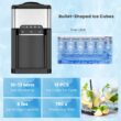 Mondawe 40-lb Ice Per day Bullet Ice Maker (Silver)