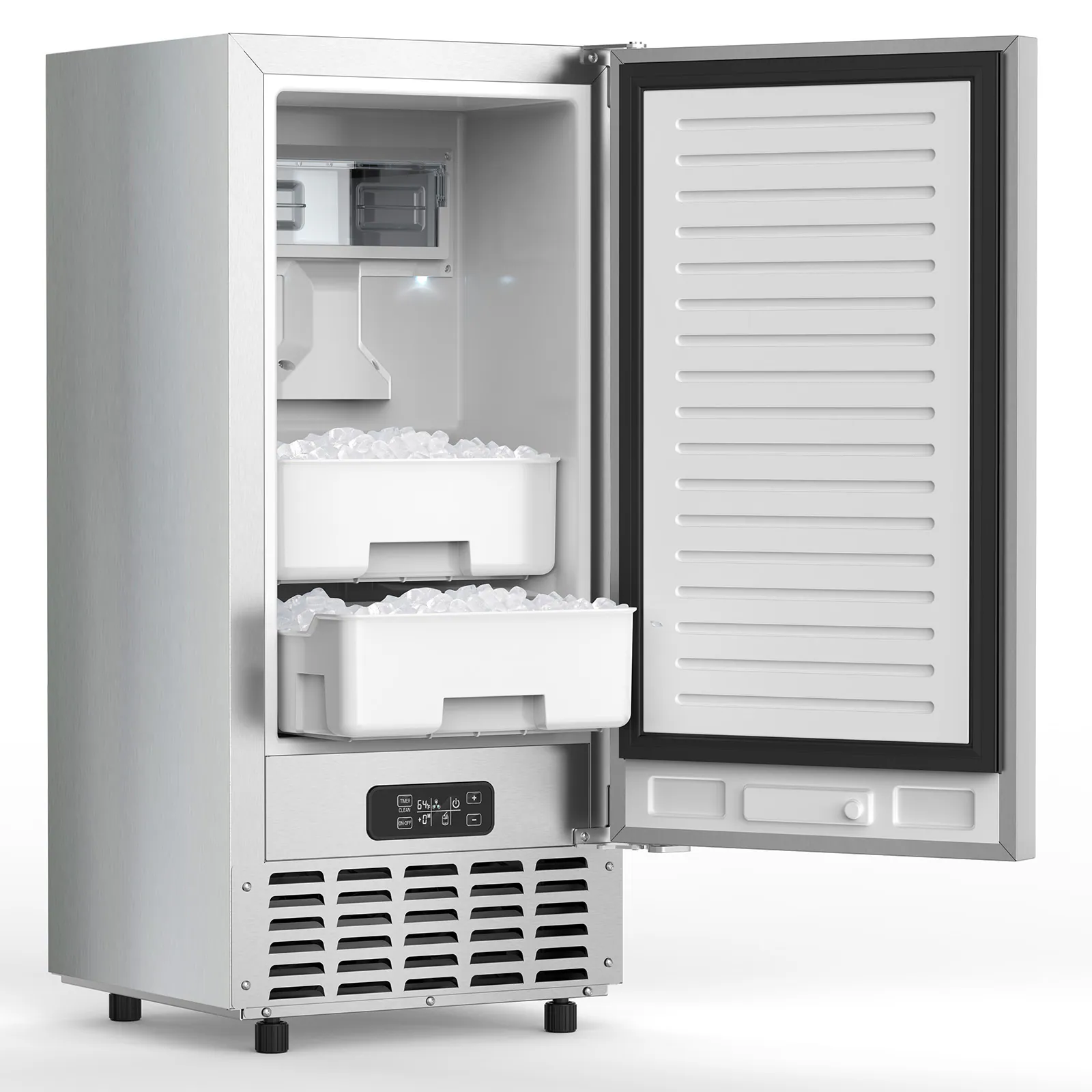 COWSAR 66-lb Ice Per day Nugget Ice Maker (Stainless Steel) COWSAR 66-lb Ice Per day Nugget Ice Maker (Stainless Steel) - Image 2