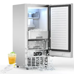 COWSAR 66-lb Ice Per day Nugget Ice Maker (Stainless Steel)