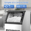 COWSAR 22-lb Ice Storage 80-lb Ice Per day Cubed Ice Maker (Stainless Steel) COWSAR 22-lb Ice Storage 80-lb Ice Per day Cubed Ice Maker (Stainless Steel)