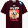 Best Pet Dad Ever Tee, Personalized Dog or Cat Lover Shirt, Gift For Pet Lover
