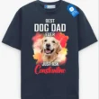Best Pet Dad Ever Tee, Personalized Dog or Cat Lover Shirt, Gift For Pet Lover