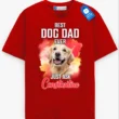 Best Pet Dad Ever Tee, Personalized Dog or Cat Lover Shirt, Gift For Pet Lover