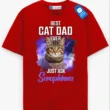 Best Pet Dad Ever Tee, Personalized Dog or Cat Lover Shirt, Gift For Pet Lover