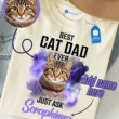 Best Pet Dad Ever Tee, Personalized Dog or Cat Lover Shirt, Gift For Pet Lover