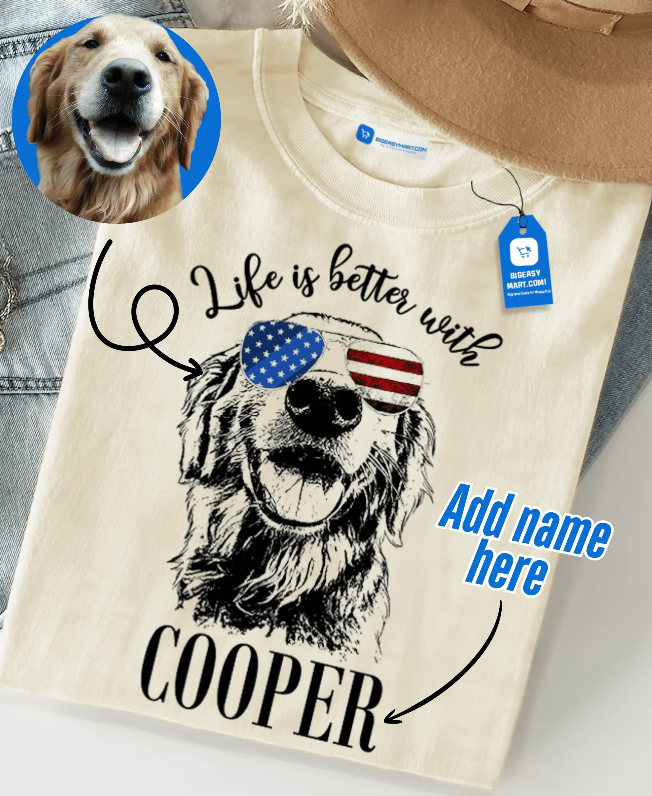 Life Is Better With My Dog/Cat Tee, Personalized Pet Lover T Shirt Life Is Better With My Dog/Cat Tee, Personalized Pet Lover T Shirt